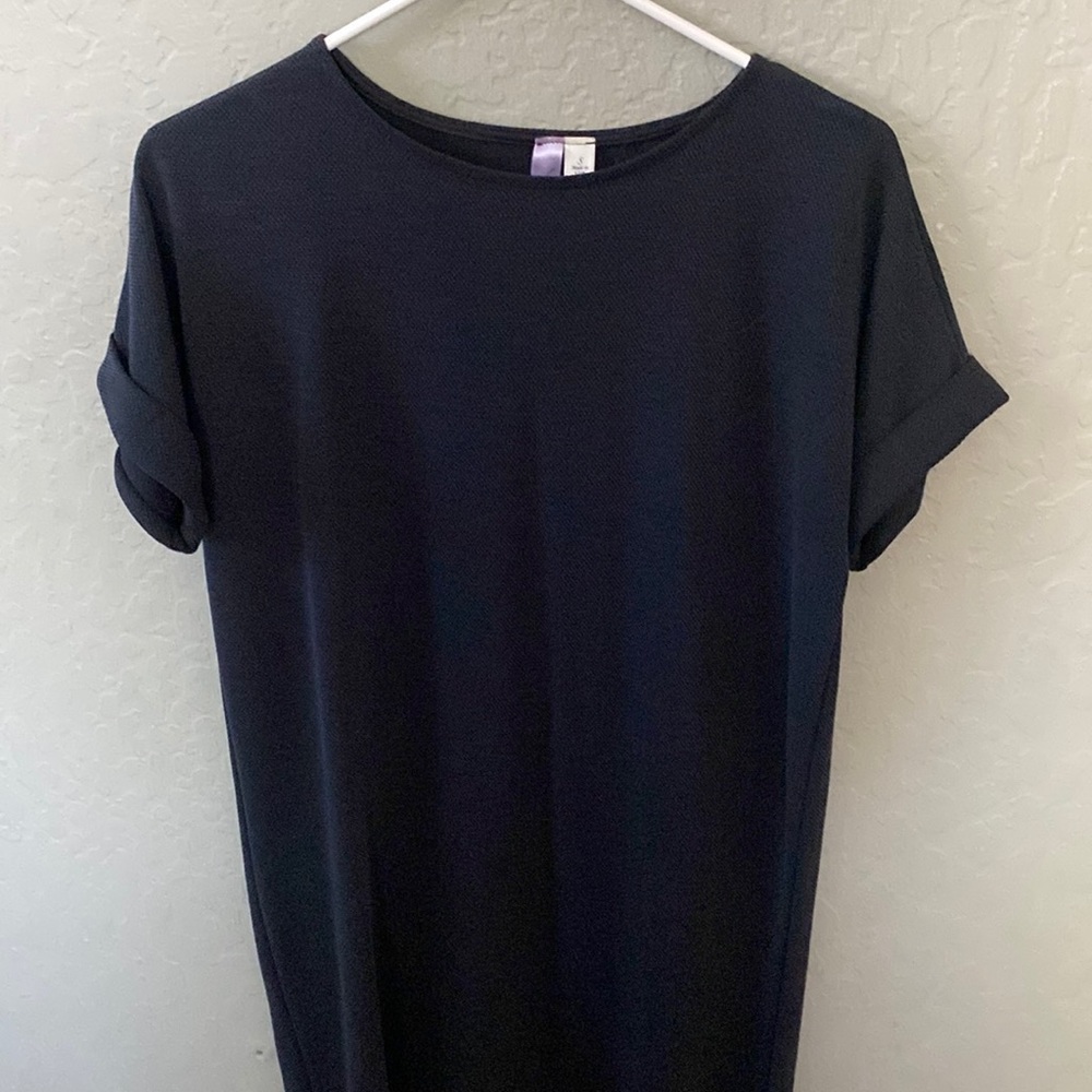 Black shirt dress